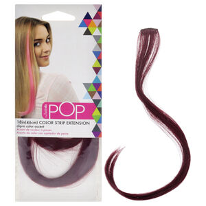 Pop Color Strip Extension - Berry Kiss by Hairdo Women 18 Inch Hair Extension